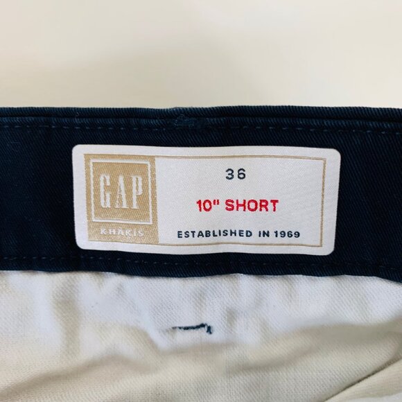 GAP Mens Navy Blue Shorts Size 36 Waist Cotton Comfortable Classic Fit Casual - Picture 3 of 10